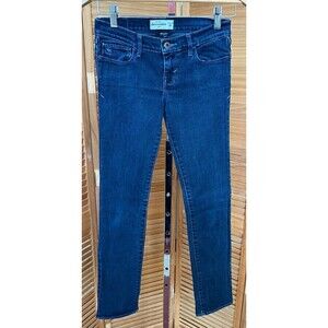 Abercrombie Kids Girls Dark Wash Denim Skinny Straight Leg Jeans Size 14 Slim